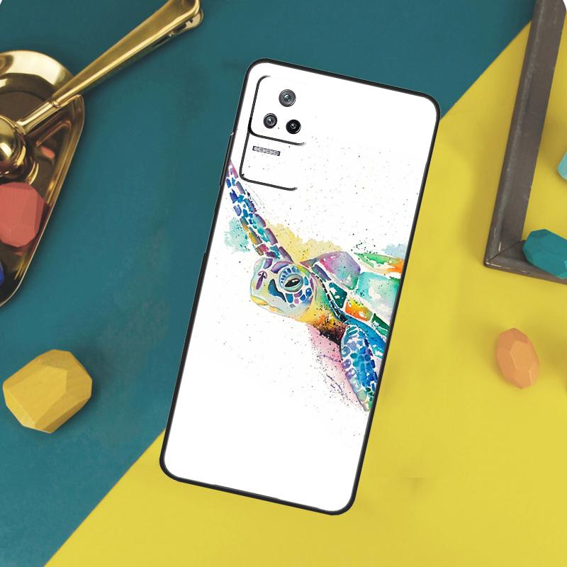 

Милый чехол-черепаха для Xiaomi 14T Pro 11T 12T 13T 13 14 15 Ultra POCO X7 Pro X3 X5 X6 M6 F5 F6 Pro Funda POCO F3