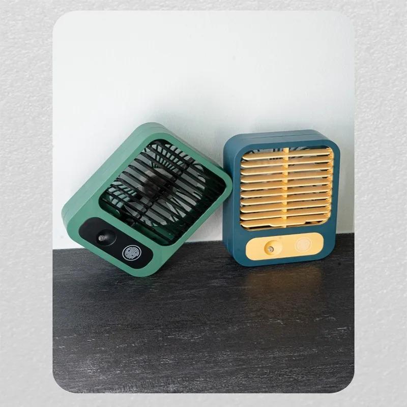 Cooling Fan 1pc Electric Turbine Semiconductor Ice Compress Handheld Tower Shaking Head Crystal Spray Fan