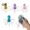 Oktopus Beruhigungsspielzeug Mini Glitzer Quetschspielzeug Simulierter Stressabbau Weiches Meeresbewohner Form Fidget für Entspannung Spielzeug