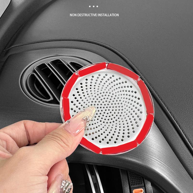 For BYD Yuan Plus -2025 Trument Panel Air Outlet Dust Cover Car Interior Speaker Modified Decor Protective Cover Stickers