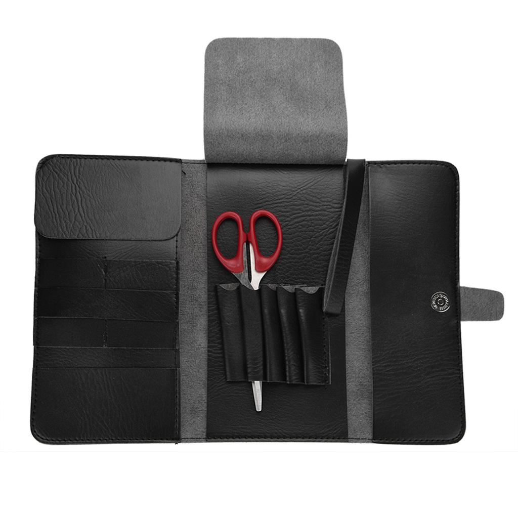 Portable Multi Functional Hairdressing Tools Scissors Comb Storage Case Package Bag