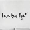 Retro Love You Bye Wall Decors Love You Bye Acrylic Sign for Home Coffee Wall Art Gift to Express Warm for Your Family
