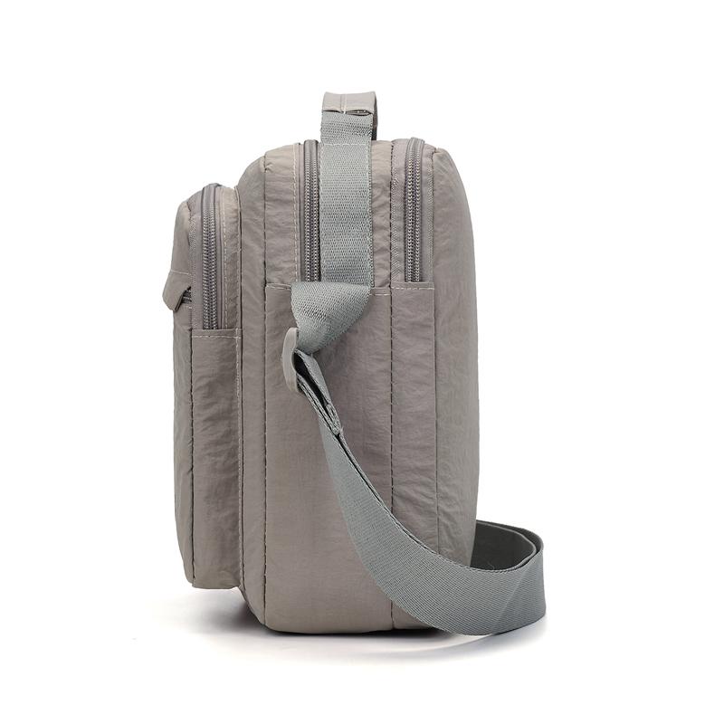 Men's Nylon Crossbody Backpack Fashionable Versatile Summer New Style Waterproof Single Shoulder Sling Bag Simple Design