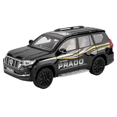1/18 Toyota Prado Land Cruiser SUV Alloy Model Car Toy Diecasts Casting Sound and Light Car Toys for Children Vehicle