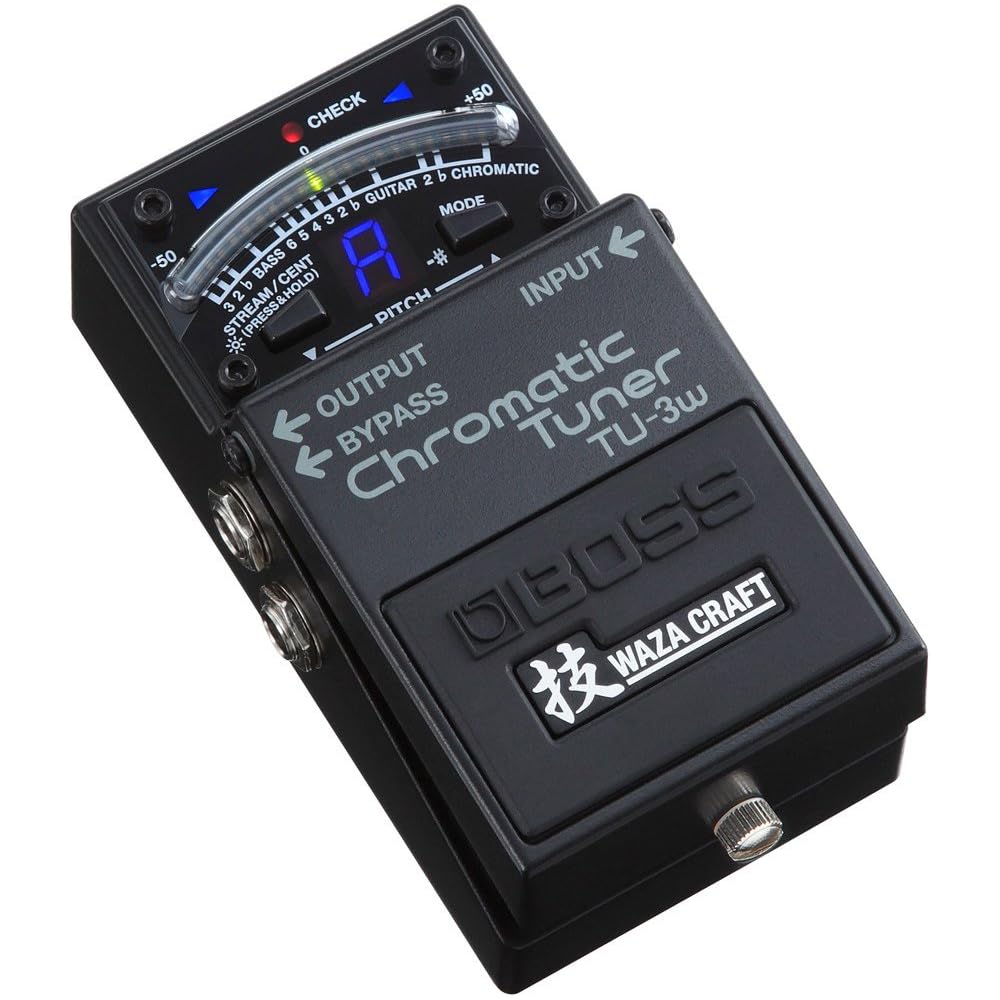 BOSS WAZA CRAFT TU-3W Chromatic Tuner Made in Japan Compact Design Accurate Tuning Device