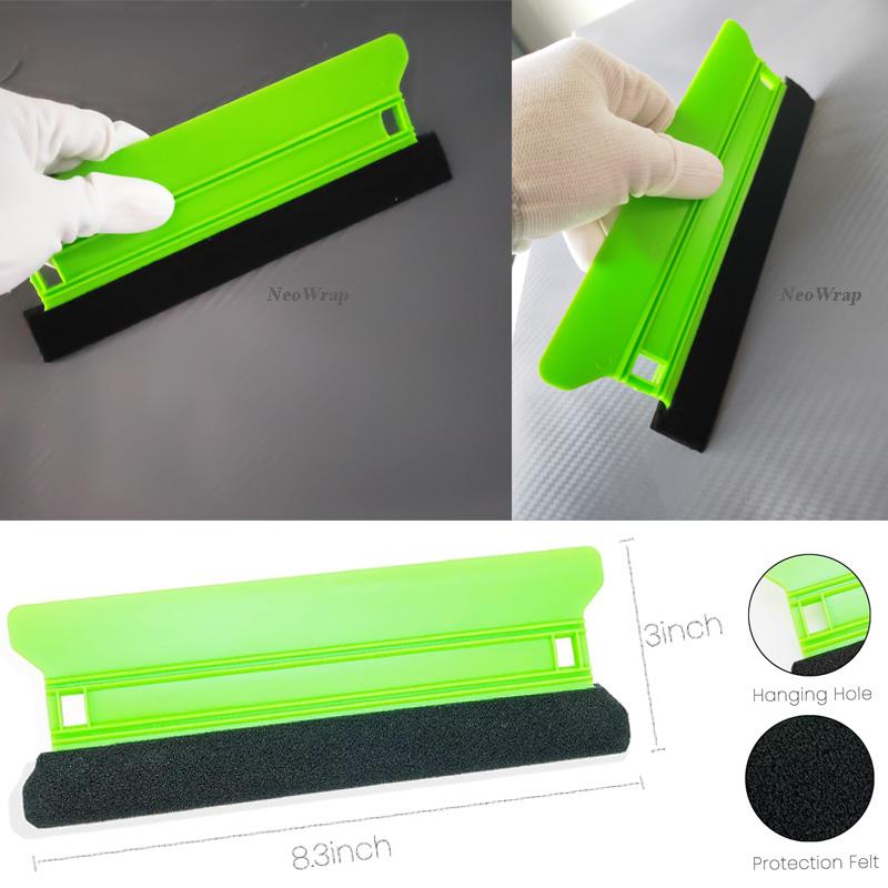 Squeegee Vinyl Tool 8IN/6IN/5IN/4IN Car Vinyl Spatula Scraper with Felt Edge Wallpaper Decal Applicator Kit Wrapping Tools