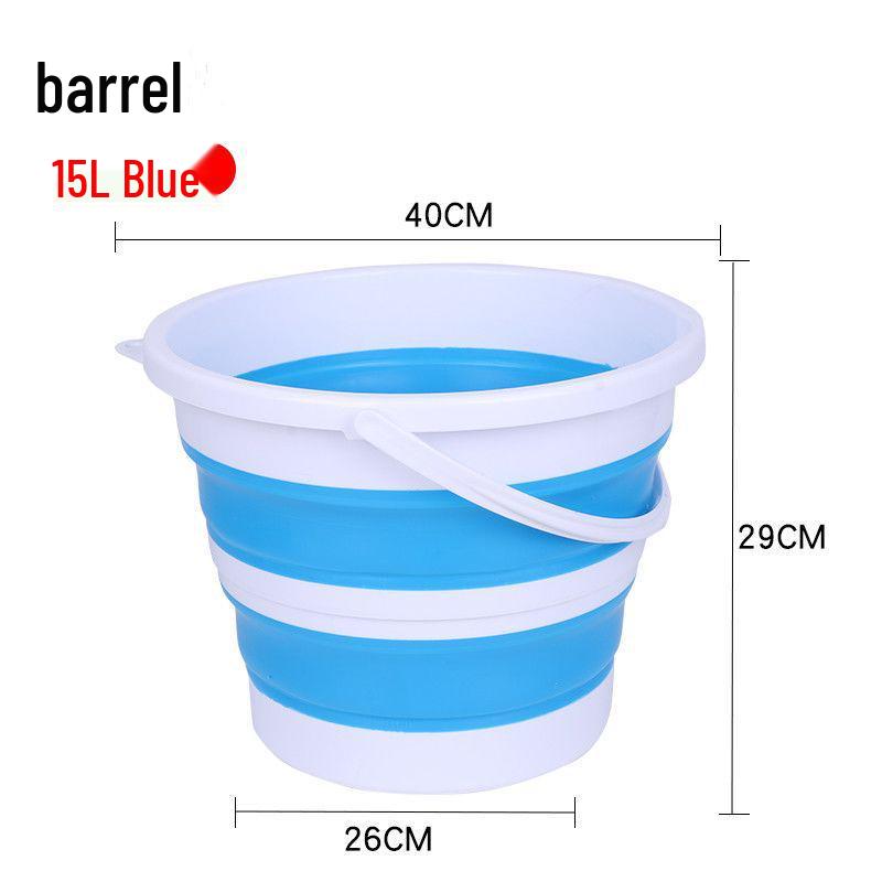 Collapsible Portable Water Bucket for Car Wash, Outdoor, Fishing, and Travel
