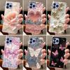 Telefondeksel for Cubot P80 Coque Sommerfugl Sløyfe Beskyttende Kasse CubotP80 Skall Capa Gjennomsiktig Myk Silikon TPU Deksel Funda