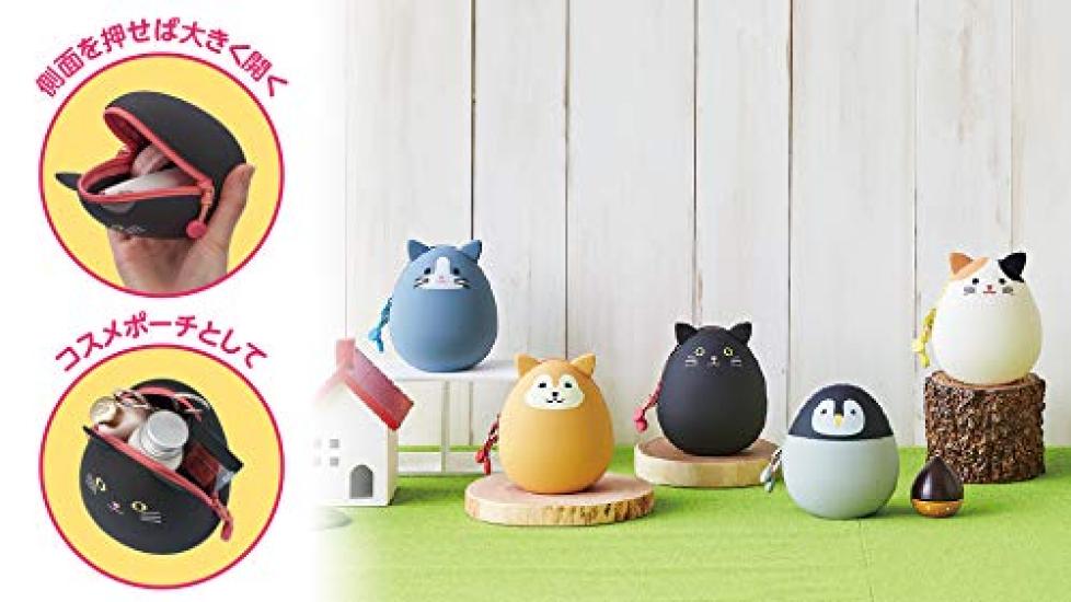 LIHIT LAB Egg Pouch Kuroneko Standard A7782-3