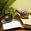 Solid Copper Snail Ornaments Brass Simulation Animal Figurines Tea Pet Miniatures Home Decorations Feng Shui Gift Figurines