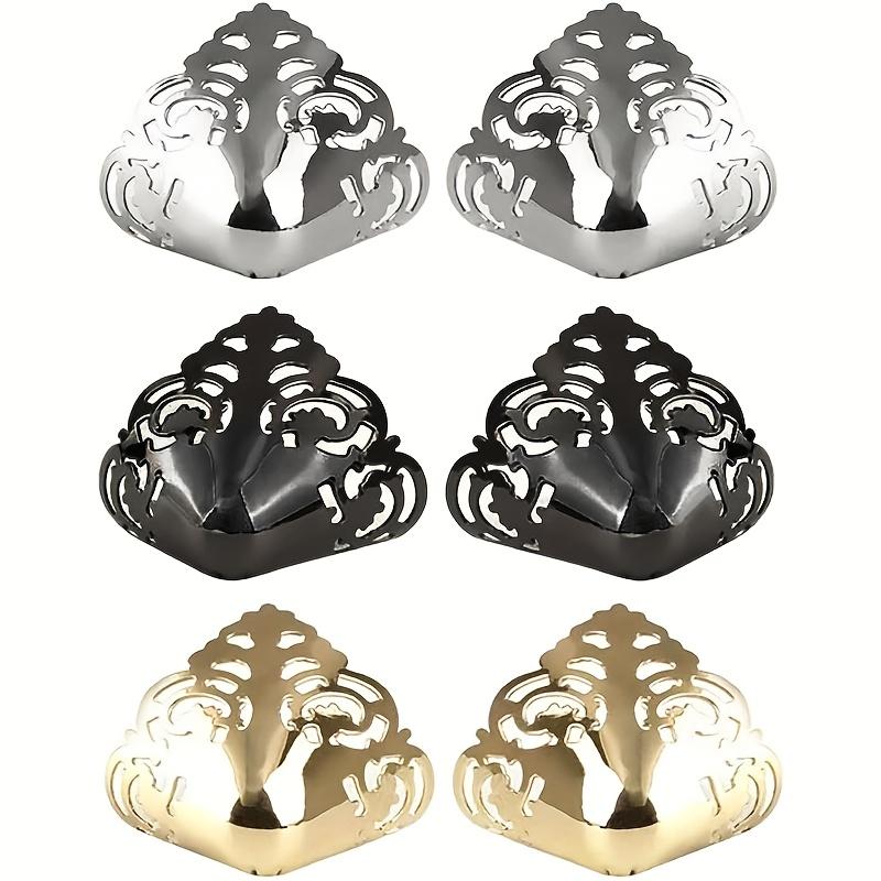 1pair High Heel Metal Toe Cap Wear and Tear Concealer Anti-kicking Leather Shoes Point Protector Flat Shoe Tips Cap Accessorices