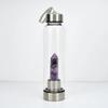 Hexagonal Prism Crystal Glass Water Cup with Magic Wand Spa Design - Custom Logo Option Available
