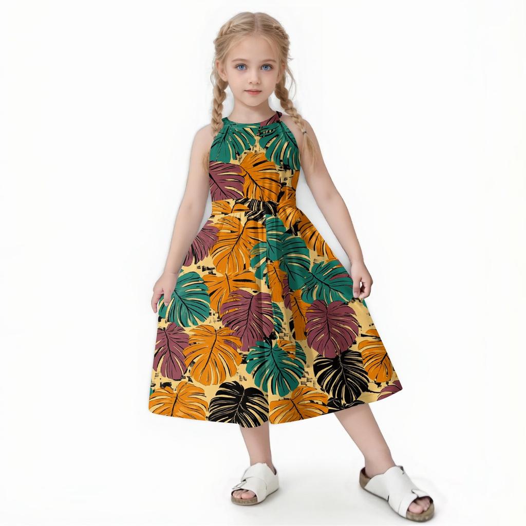 Family Matching Summer Outfits, Hawaiian Vacation Women Beach Dress, Girls Sundress, Men And Boys Button Down Shirt