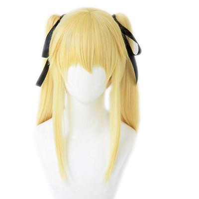 Heat-resistant Cosplay Wig with Hair Accessory, Gold In-tail Style, with Clip-in Hair Clip, Perfect for Parties, Costumes, School Festivals, Etc. +