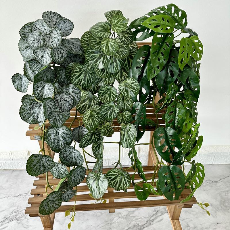 Green Leaf Wall Hanging With Soft Gel Material For Home Decor And Photography Props