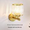 American Modern Crystal Wall Lamp - Elegant Bedroom and Living Room Lighting Fixture