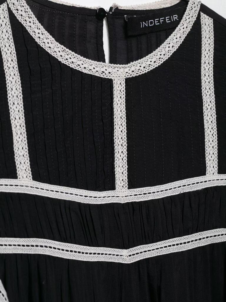 Spring 2025 European & American Women's Patchwork Embroidery Fashion Loose Top