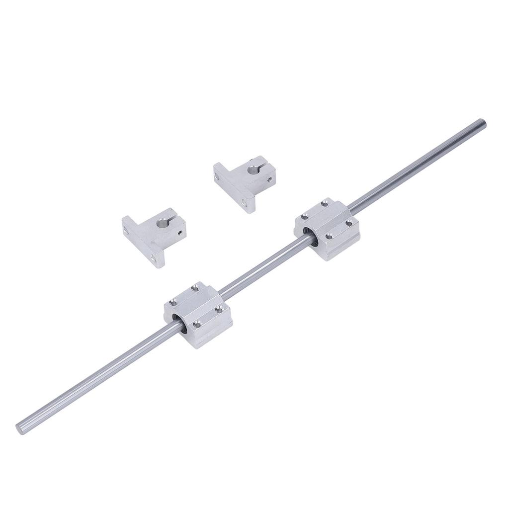 T8  Screw Kit 350mm Horizontal Optical Axes 8mm Double Rail Shaft Support Bearing