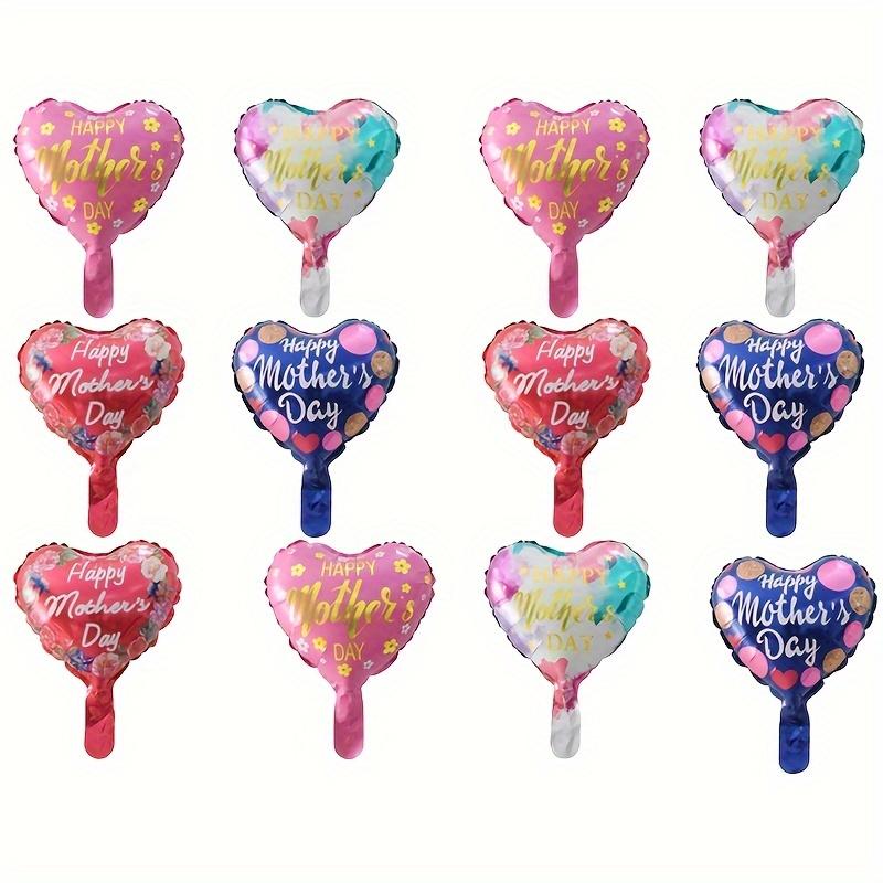 12pcs 10inch Happy Mother s Day Foil Helium Balloons I Love You Mom Happy Mother s Day Party Decoration Mothers Gifts Air Globos 10inch