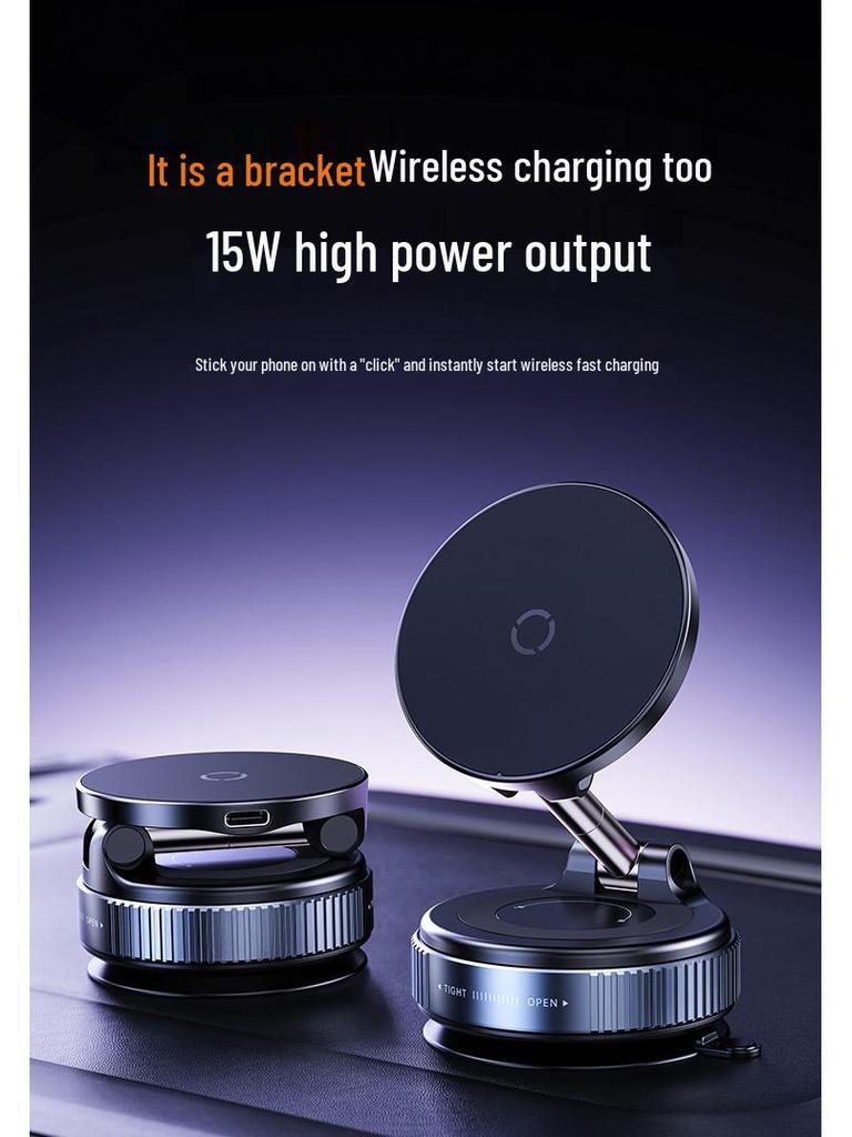 15W Magnetic Wireless Car Charger & Phone Holder
