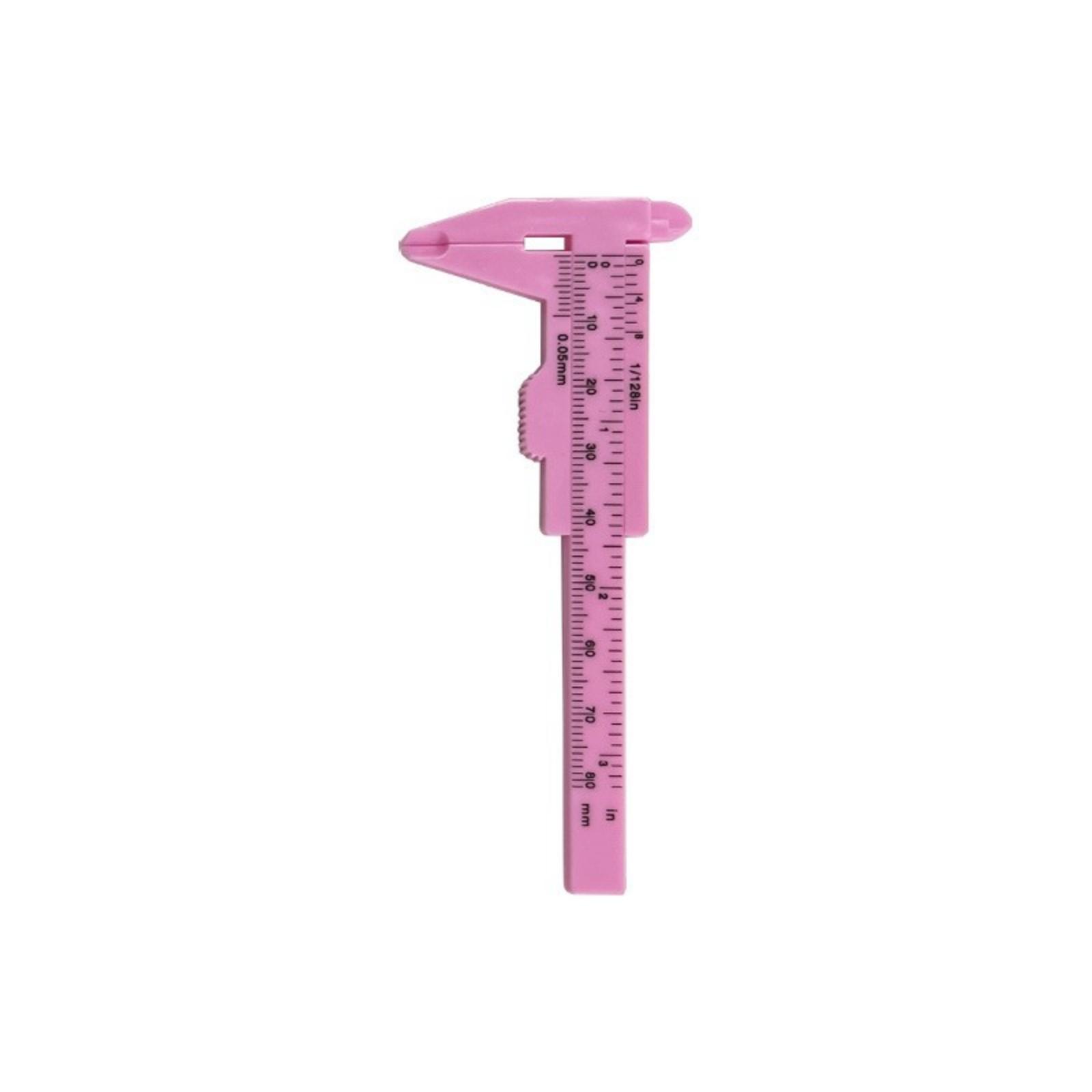 

Plastic Verniers Calipers Double Scale Measurement Tool Beginner Friendly Measuring Calipers for School Projects & Hobbies світло-рожевий колір