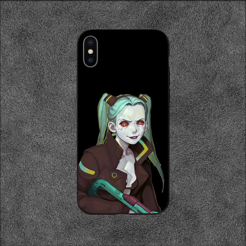 Cyberpunk Edgerunners Rebecca Telefon Fall Für iPhone 11 12 Mini 13 14 Pro XS Max X 8 7 6s Plus 5 SE XR Shell