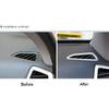 For Hyundai Tucson 2016-2018 Matte Silver Dash L&R AC Air Outlet Vent Trim 2PCS