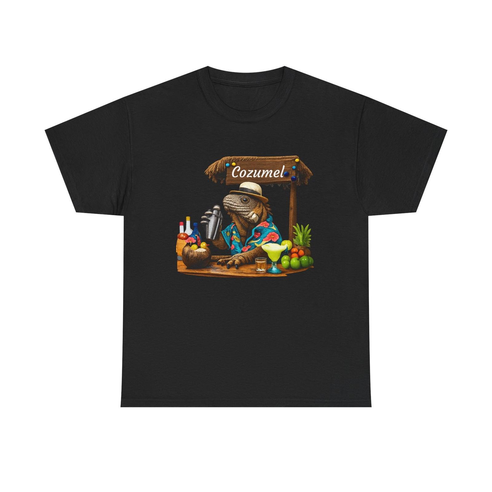 Iguana Tending Bar Cozumel T-Shirt Beach T-Shirt S разноцветный