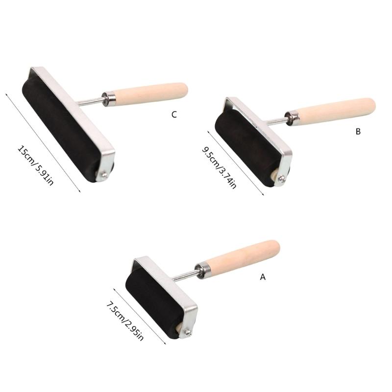 Rubber Roller Brayer Rollers for Crafting Brayer Rollers for Printmaking Brayer Tool Paint Brush Ink Applicators Art