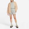 Nike Embroidered Logo Fleece-Lined Sports Shorts Women Bottoms Grey DQ5803-063