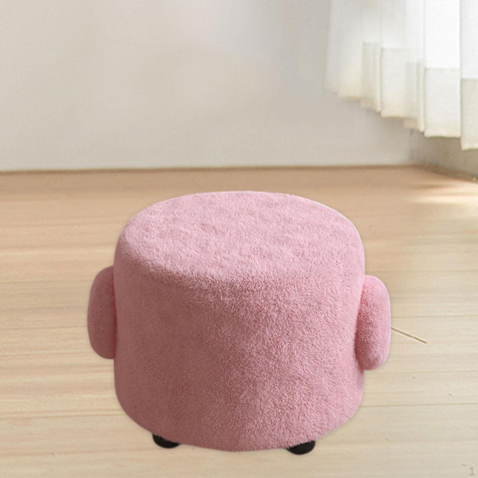 

Компактная пуф-подставка для ног для прихожей и спальни розовый