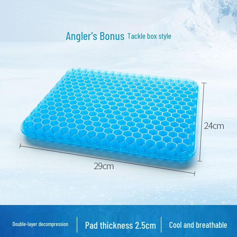 Enlarged Honeycomb Gel Car & Office Cooling Seat Cushion As Pictured