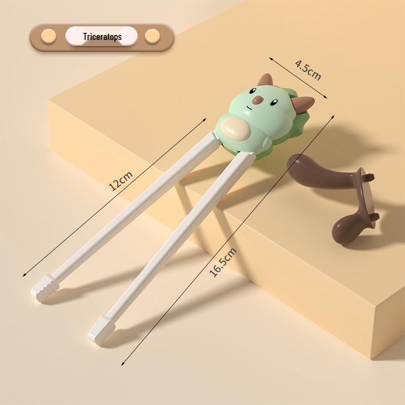 

Children s Cartoon Training Chopsticks & Infant Spoon Set - Portable Tableware for Learning and Feeding.
