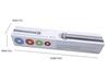 17" Adjustable Stainless Steel Rolling Pin with Thickness Scale