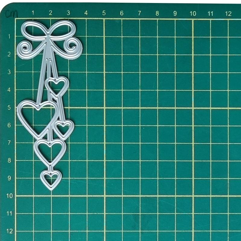 Heart Macrame Cutting Dies DIY Stamps Crafts Template Mold Stencils for Embossing Scrapbooking Photo Album