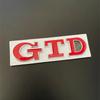 3D Metal Front Grille GTD Logo Emblem Rear Trunk Badge Stickers For Volkswagen VW Golf 2 4 5 6 7 R MK2 MK3 MK4 Car Accessories ZK7