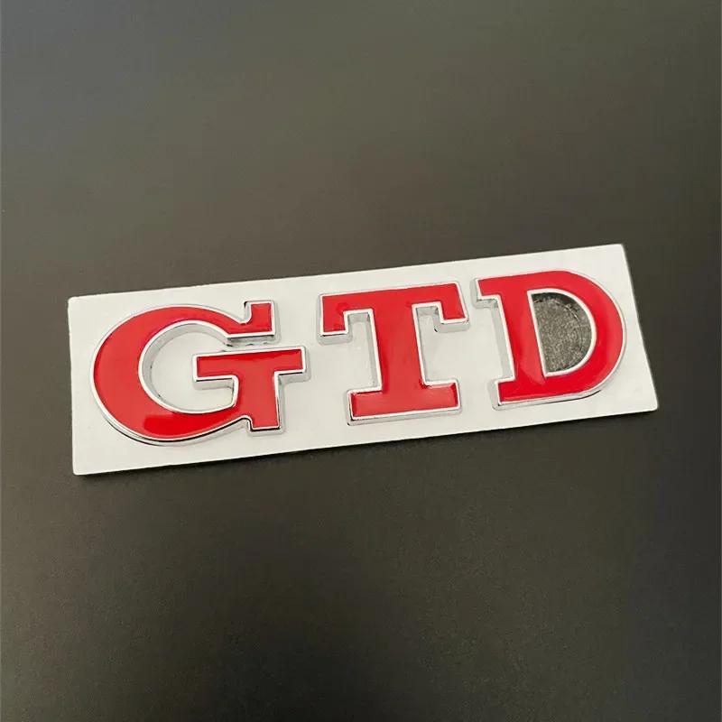 3D Metal Front Grille GTD Logo Emblem Rear Trunk Badge Stickers For Volkswagen VW Golf 2 4 5 6 7 R MK2 MK3 MK4 Car Accessories ZK7