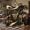Athletic Bilbao Football Print Flannel Blanket Soft Warm Sofa Bed Throw Blanket For Home Office Bedroom