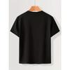 European Size Boys Round Neck Short Sleeved T Shirt with Landscape and Mountain Scene Pattern