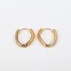 Geometric Oval Zircon Ear Cuffs: Elegant & Trendy Earrings for Women