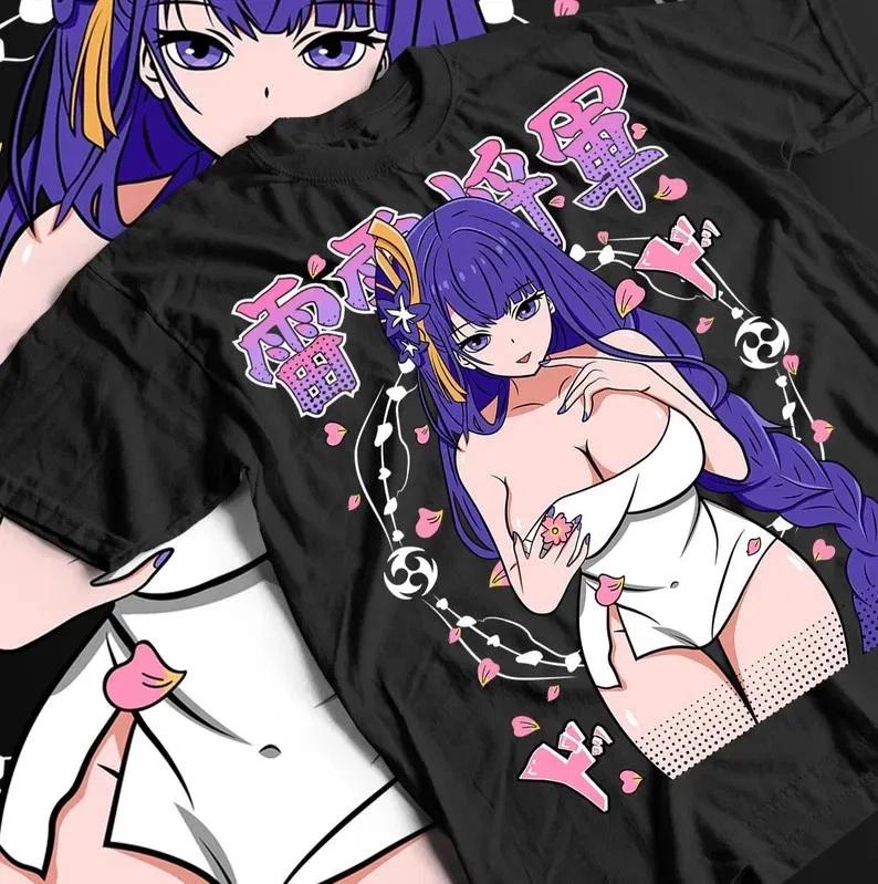 Anime Raiden Shogun Waifu T Shirt Size S 4xl Gift For Friends