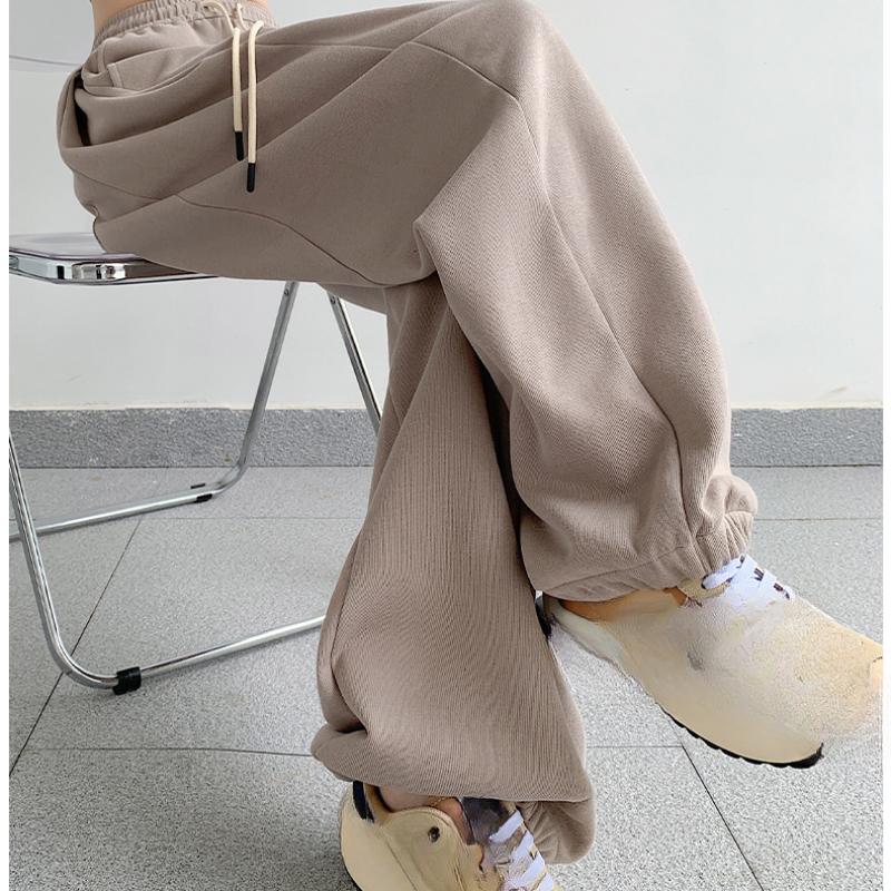 Women's Sweatpants Loose-Fit High Waist Casual Petite Bell Bottoms New Style Autumn Winter Wide Leg Pants