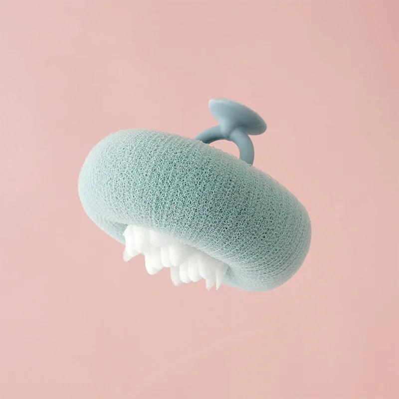 

Ванная комната, аксессуары для душа, цветочный узор, присоска, губка для ванны, очиститель для тела, отшелушивающие скрубберы, щетка для ванны светло-синий