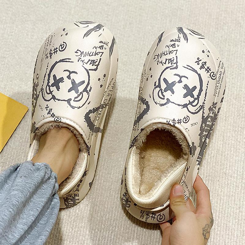 Зимняя пара плюс бархат теплые хлопковые туфли ленивые туфли повседневная мода плюс — фото 8