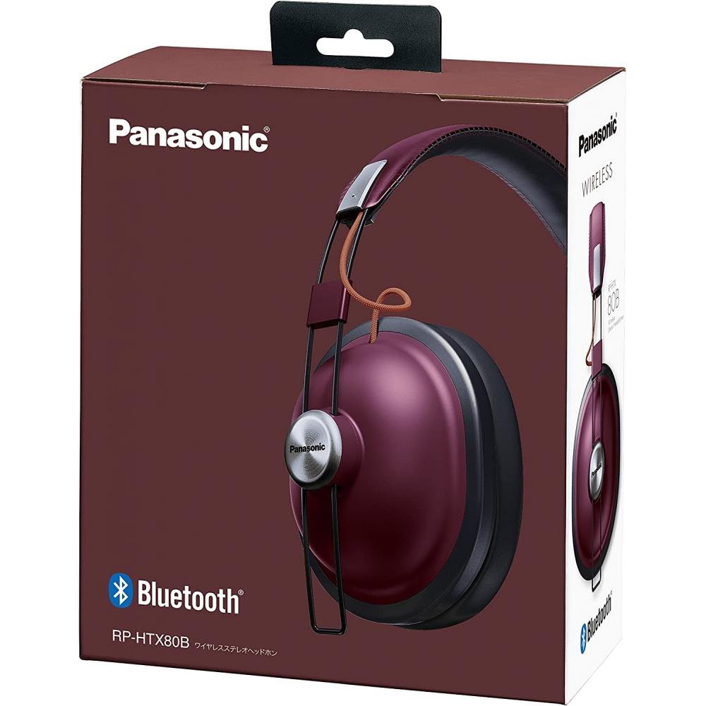 Panasonic Rp Htx80b R wiReless steReo Headphones buRgundy Red