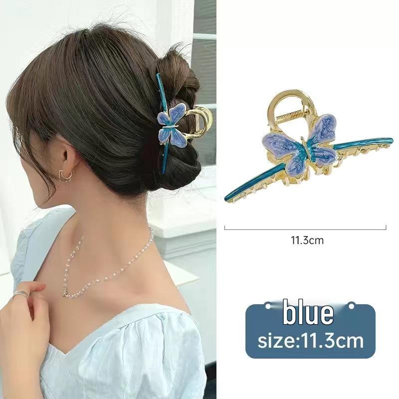 Elegant Tulip & Lily Hair Clip - Large Fairy Claw for Stylish Back-of-Head Design