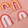 5 Pcs/Set Clay Arch Guide Polymer Clay Earrings Tools Acrylic Rainbow Arch Guides for Polymer Clay Jewelry Making DIY Crafting