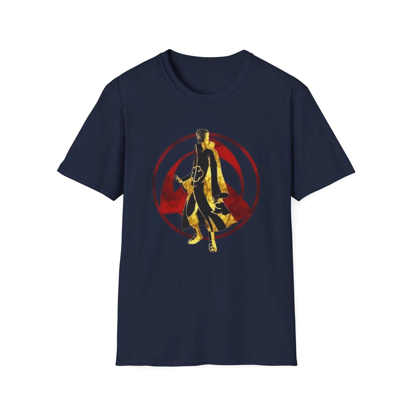Gold Masked Obito Naruto Tee, Unisex JL Anime T-Shirt Softstyle, Gift 100