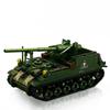 Vojenský WW2 MOC Armádní hlavní bojový tank Obrněné vozidlo Stíhačka Vojáci Figurky Stavebnice Kostky Sada Pro Děti Hračky