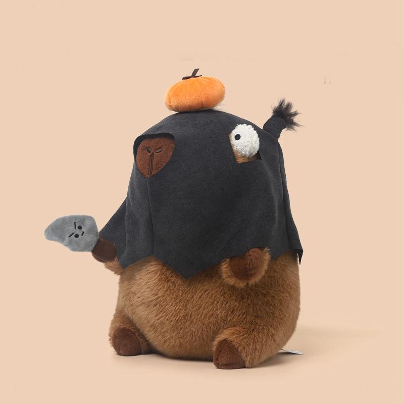 Dropshipping Robbing Dogplush Toy Stuffed Trick Capibara Black Masked Puppy Dog Plush Toys For Kids Birthday Gift For Boy